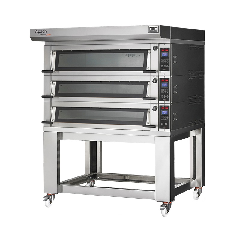 Подовые печи ПЕЧЬ ПОДОВАЯ С ПОДСТАВКОЙ БЕЗ НАПРАВЛЯЮЩИХ APACH BAKERY LINE E6K2L DPBI-T