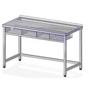 Стол производственный для раскатки теста RoboLabs SRs2D-150/7L-H9-02