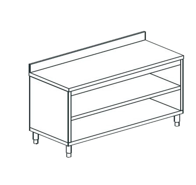 СТОЛ ПРОИЗВОДСТВЕННЫЙ ЗАКРЫТЫЙ С 3-Х СТОРОН APACH CHEF LINE LWC620SH2U
