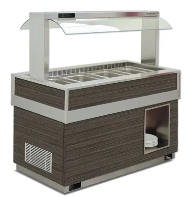 Буфетные станции и салат-бары Стол швед.подогр.паровой Tecfrigo FUTURA 6 BM