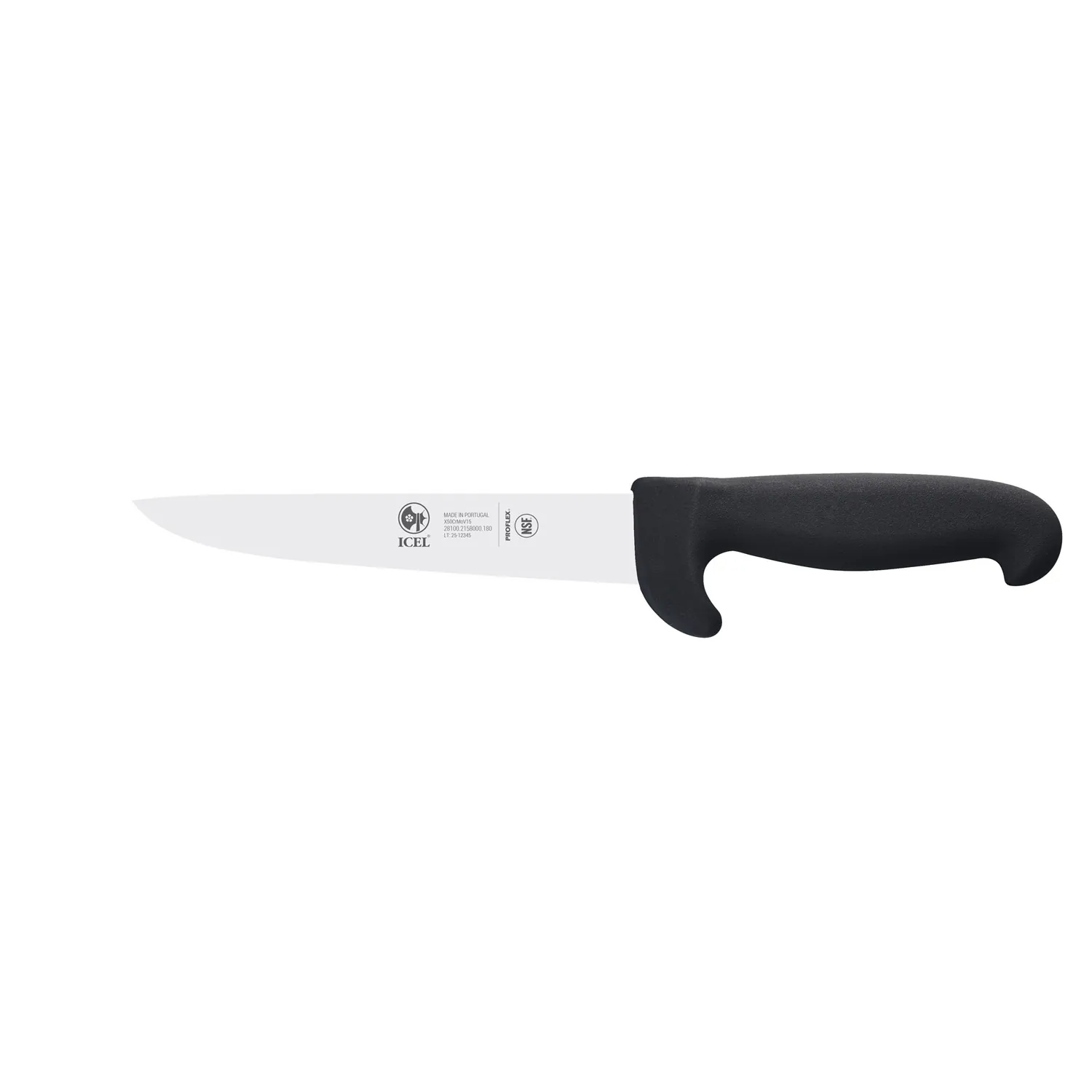 Нож для мяса 180/320 мм. черный с доп. защитой PROTEC ICEL