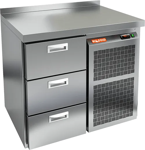 Столы холодильные СТОЛ С ХОЛОДИЛЬНЫМ ШКАФОМ HICOLD SN 3 BR2 TN (R290)