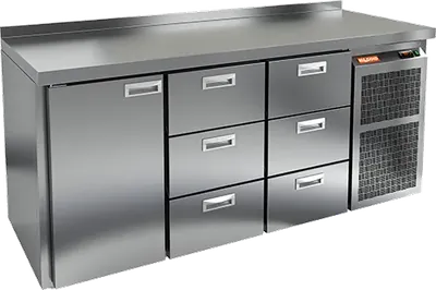 Столы холодильные СТОЛ С ХОЛОДИЛЬНЫМ ШКАФОМ HICOLD GN 133 BR2 TN (R290)