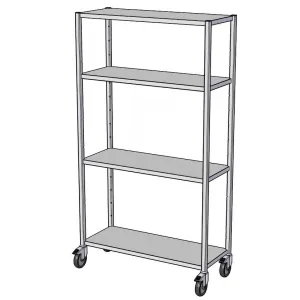 Стеллаж кухонный RoboLabs ST-100/5-180-4PDK