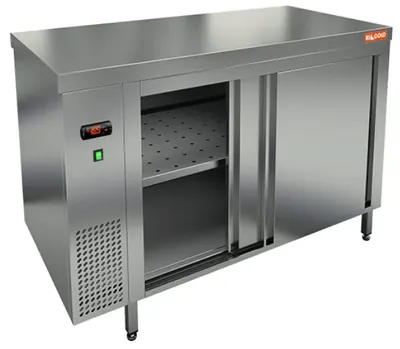 Столы тепловые TS 14 GN O (1400x700x850) тепловой стол-купе островной, HICOLD RUS