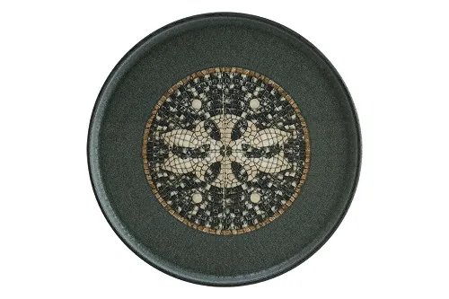 Bonna Mesopotamia Mosaic Anthracite 22cm Hygge Тарелка плоская S-MT-MZPMA HYG 22 DZ