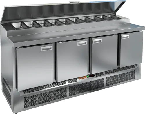 Столы для пиццы и салатов СТОЛ ДЛЯ ПИЦЦЫ HICOLD PZE1-1111/GN (1/3H) (R290)