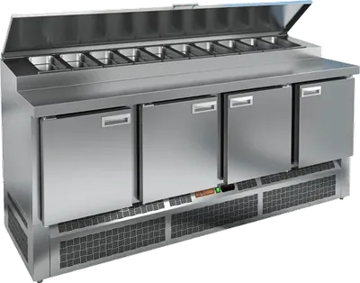 Столы для пиццы и салатов СТОЛ ДЛЯ ПИЦЦЫ HICOLD PZE1-1111/GN (1/3H) (R290)