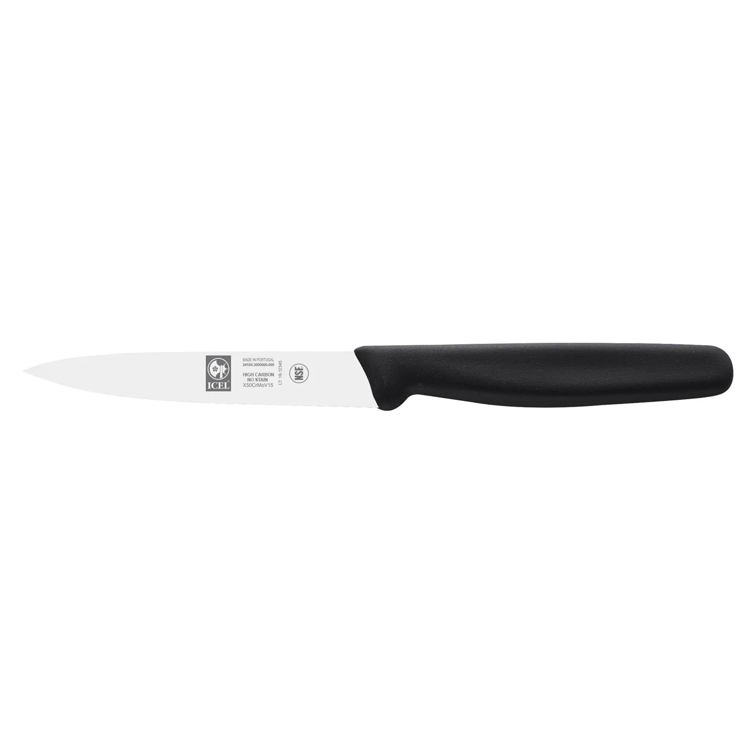 Нож для овощей 90/190 мм. черный Junior ICEL