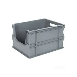 Ящик L 40см w 30см h 22см стеллажный с вырезом Тара SPK 4322 AV