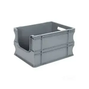Ящики и лотки Ящик L 40см w 30см h 22см стеллажный с вырезом Тара SPK 4322 AV