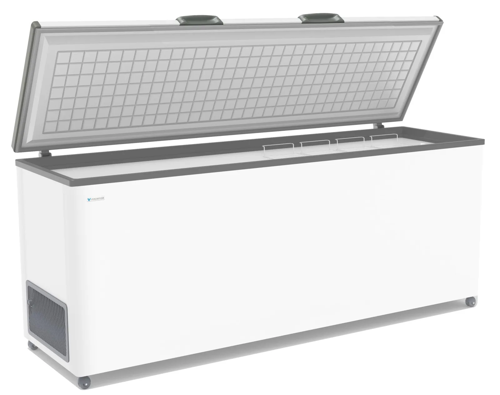 Ларь морозильный FROSTOR F 800 S белый (серая рамка) STANDART (пропан)