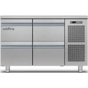 Столы холодильные Стол холодильный Coldline TP13/1ME-710+2хRefrigerated drawers 1/2