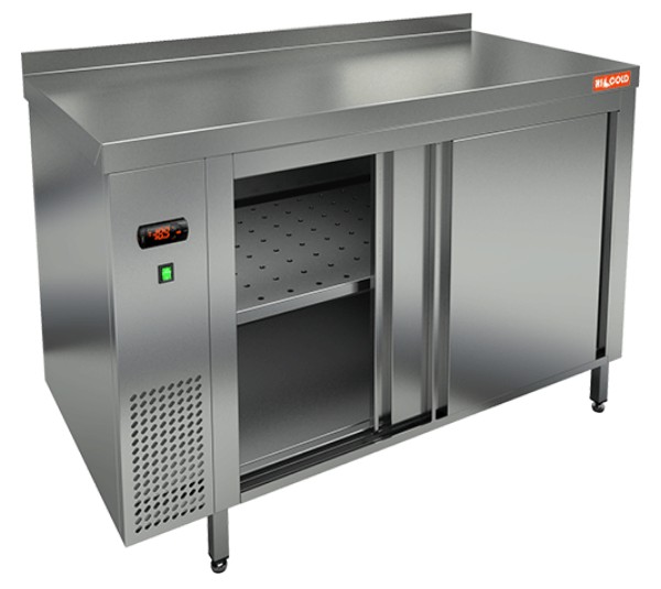 Столы тепловые TS 10 GN (1000x700x850) тепловой стол-купе пристенный, HICOLD RUS