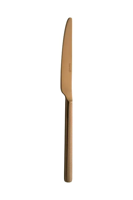 Нож столовый Bonna серии Иллюзион, 1525ILUO1MBR, 75199, десертный бронзовый 18/10 2,5 мм 20 см