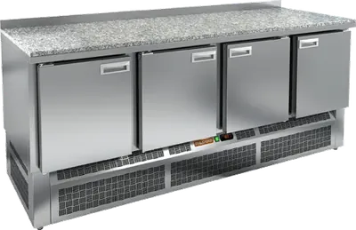 Столы холодильные СТОЛ С ХОЛОДИЛЬНЫМ ШКАФОМ HICOLD SNE 1111/TN КАМЕНЬ (R290)