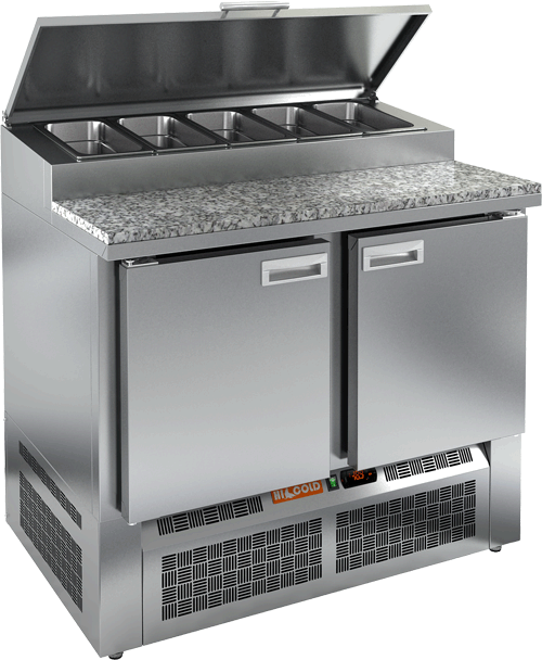 СТОЛ ДЛЯ ПИЦЦЫ HICOLD PZE1-11/GN (1/3H) КАМЕНЬ (R290)