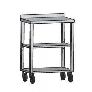 Стол для подносов L=400 RoboLabs KF051-00-400