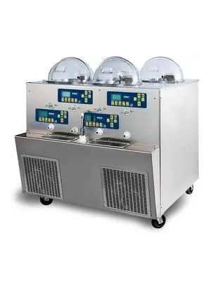 Фризеры для мороженого Фризер витрина для мороженого на 4 вкуса STAF59 GLS4 LX W