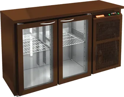 Столы холодильные СТОЛ С ХОЛОДИЛЬНЫМ ШКАФОМ СО СТЕКЛ. ДВЕР. HICOLD BNG 11 BR2 HT BAR (R290)