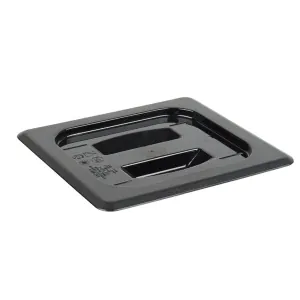 Крышка для гастроемкости GN1/6 с ручкой поликарбонат черный Cambro 60CWCH-110