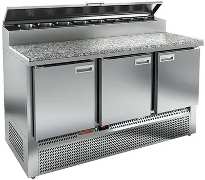 Столы для пиццы и салатов СТОЛ ДЛЯ ПИЦЦЫ HICOLD PZE2-111GN (1/6) КАМЕНЬ