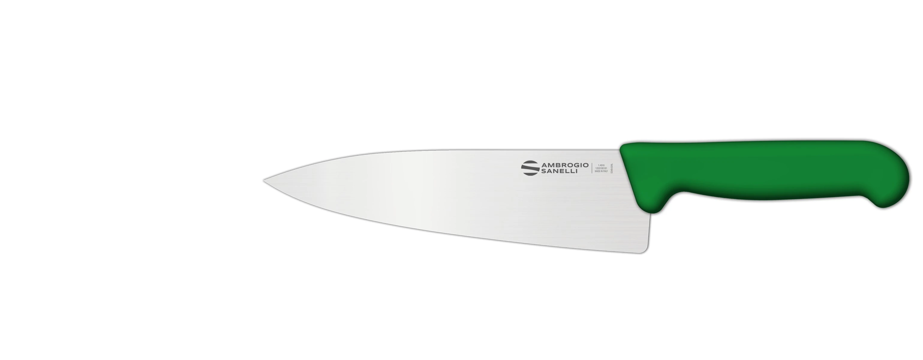 Нож Sanelli Ambrogio серии Supra Colore, SC49016G, кухонный 160 мм, зеленый