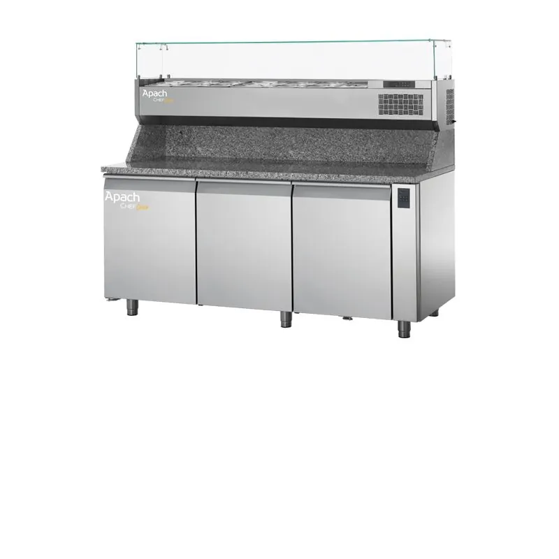 Столы для пиццы и салатов СТОЛ ХОЛОДИЛЬНЫЙ ДЛЯ ПИЦЦЫ APACH CHEF LINE LTPZ111TURD32