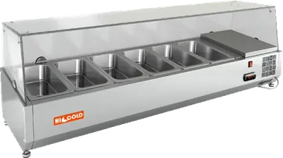 Витрины холодильные универсальные ВИТРИНА HICOLD VRX 1500 1/4