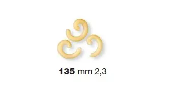 Рабочие органы и насадки Форма LA MONFERRINA для P6/P12 GRAMIGNA 2,3 MM 135 бронза