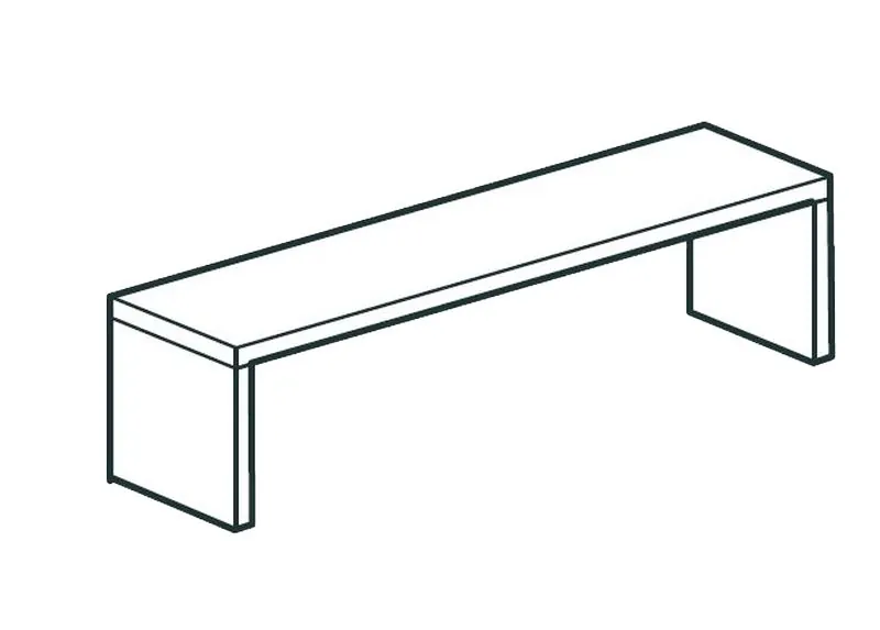 Полка настольная закрытая APACH CHEF LINE LOSC35120T1CS