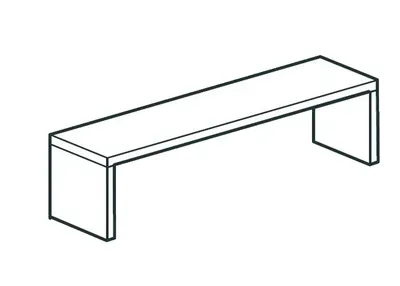 Полки настенные ПОЛКА НАСТОЛЬНАЯ ЗАКРЫТАЯ APACH CHEF LINE LOSC35120T1CS