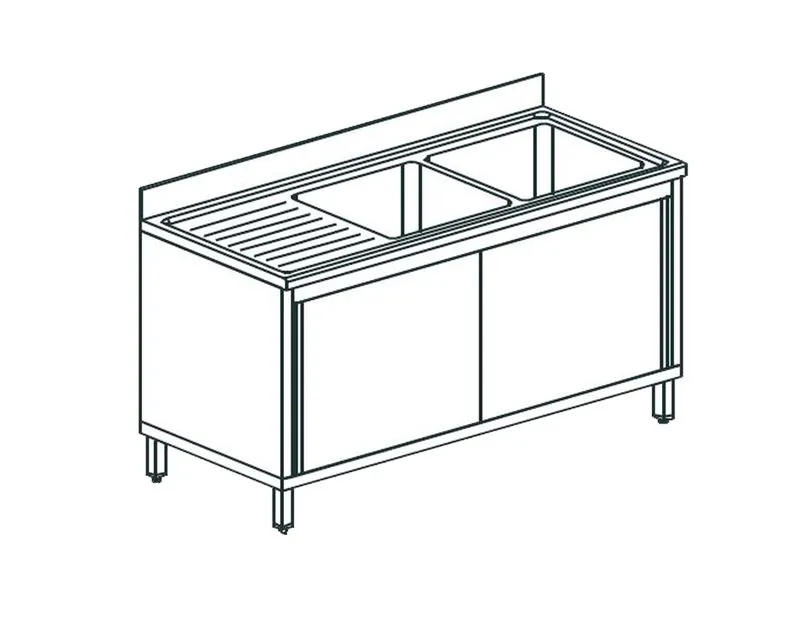 Ванна моечная APACH CHEF LINE L2S147-45LWSD