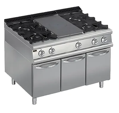 Плиты профессиональные ПЛИТА СО СПЛОШНОЙ ПОВЕРХНОСТЬЮ ГАЗОВАЯ 900 СЕРИИ APACH CHEF LINE LRSTG129R4CS
