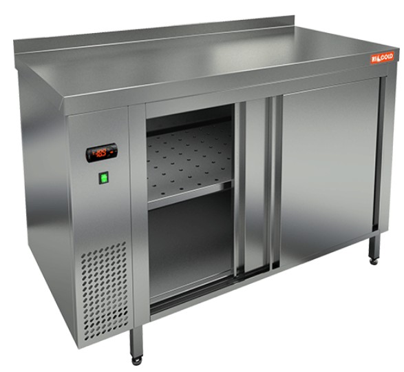 Столы тепловые TS 12 GN (1200x700x850) тепловой стол-купе пристенный, HICOLD RUS