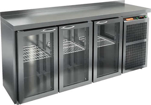 Стол с холодильным шкафом со стекл. двер. Hicold BNG 111 BR2 HT (R290)