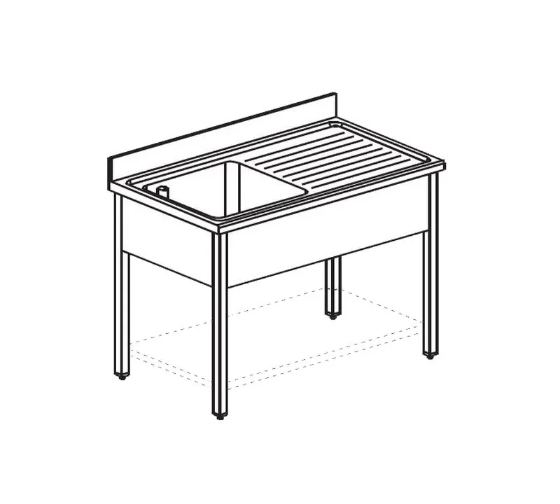 Ванна моечная APACH CHEF LINE LS127-55RWSH