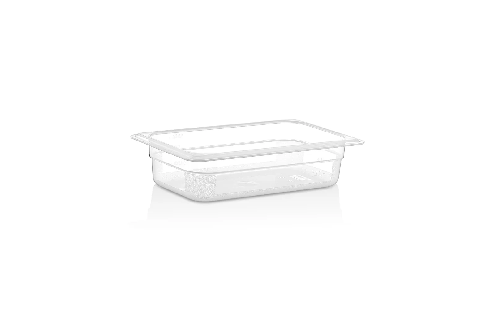 Гастроемкость 1/4 h= 65 мм. 265*162 мм. 1,5 л. п/п прозрачная GP Gastroplast