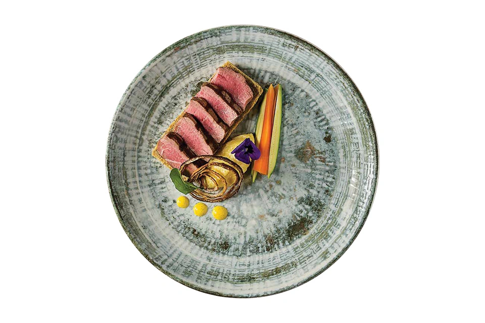 Тарелки, блюда, салатники, миски Bonna Odette Olive Gourmet Тарелка плоская ODTOLGRM27DZ (27 см)