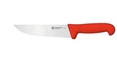 Инвентарь и инструмент Нож Sanelli Ambrogio серии Supra Colore, SM09018R, для мяса 180 х 37 мм, красный