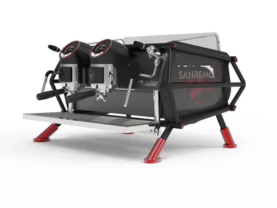 Кофемашины Кофемашина Sanremo Café Racer Naked 2 гр. черно-красная