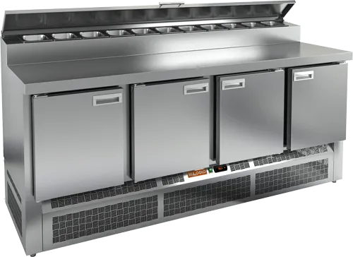Столы для пиццы и салатов СТОЛ ДЛЯ ПИЦЦЫ HICOLD PZE2-1111/GN (1/6H) (R290)