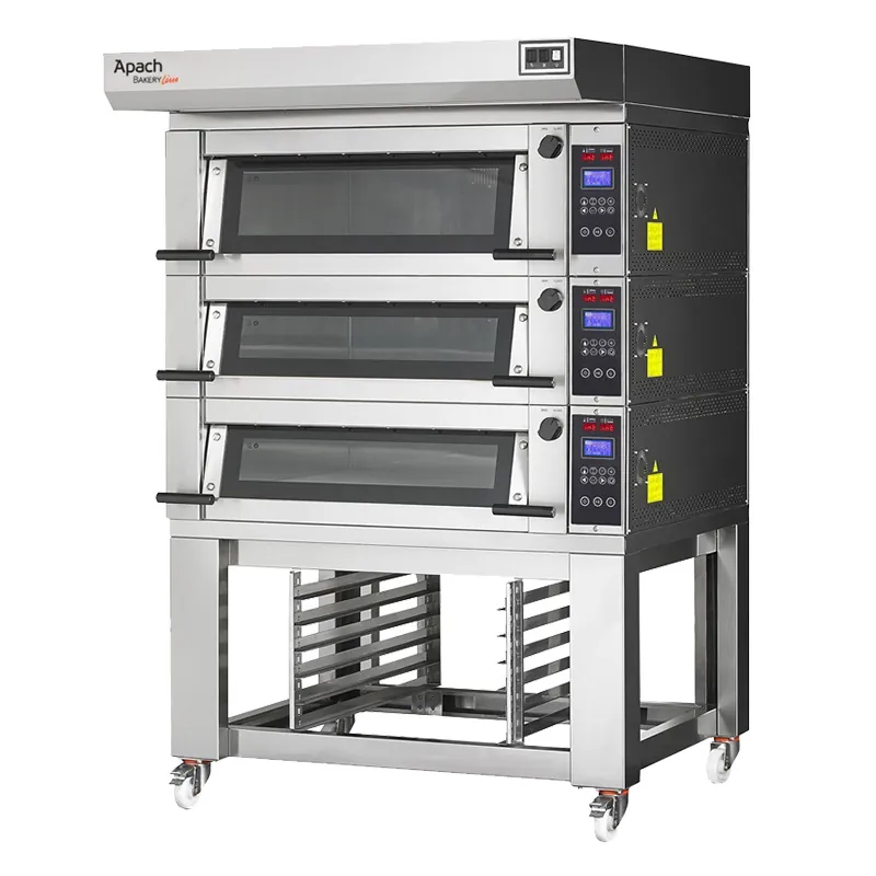 Печь подовая с подставкой с направляющими APACH BAKERY LINE E2LK6S DPBI-T