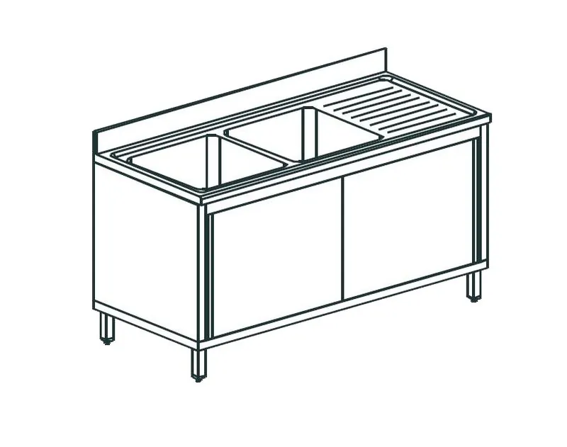 Ванна моечная APACH CHEF LINE L2S186-54RWSD
