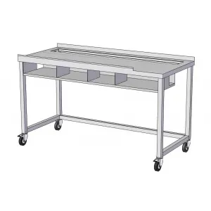 Столы производственные Стол производственный для раскатки теста RoboLabs SRs2D-160/7P-H9К