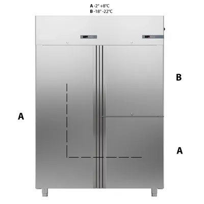 Шкафы морозильные ШКАФ КОМБИНИРОВАННЫЙ 1400 ЛИТРОВ APACH CHEF LINE LCK140N1M1D3