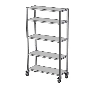 Стеллаж кухонный RoboLabs ST-120/4-180-5PDK