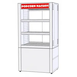 Витрина тепловая напольная RoboLabs VTP-084SN