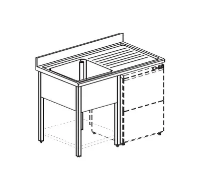 Ванны моечные ВАННА МОЕЧНАЯ APACH CHEF LINE LS137-55RWD
