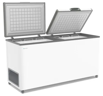 Лари морозильные Ларь морозильный FROSTOR F 600 SD белый (серая рамка) STANDART DOUBLE (пропан)
